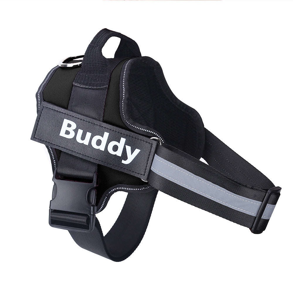 Safe Night Walks with Reflective Custom Dog Harness