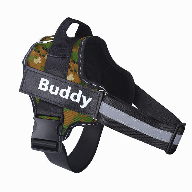 Safe Night Walks with Reflective Custom Dog Harness