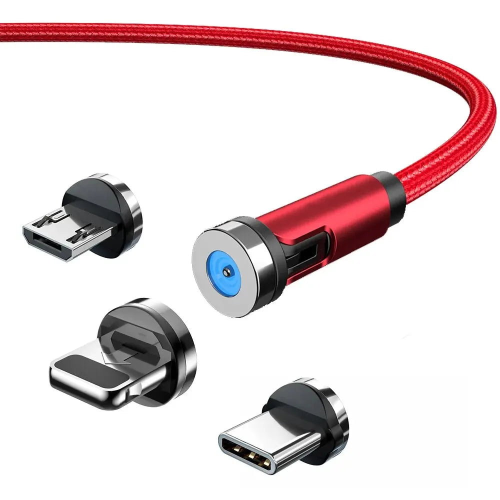 3-in-1 540° Magnetic Fast Charge Cable