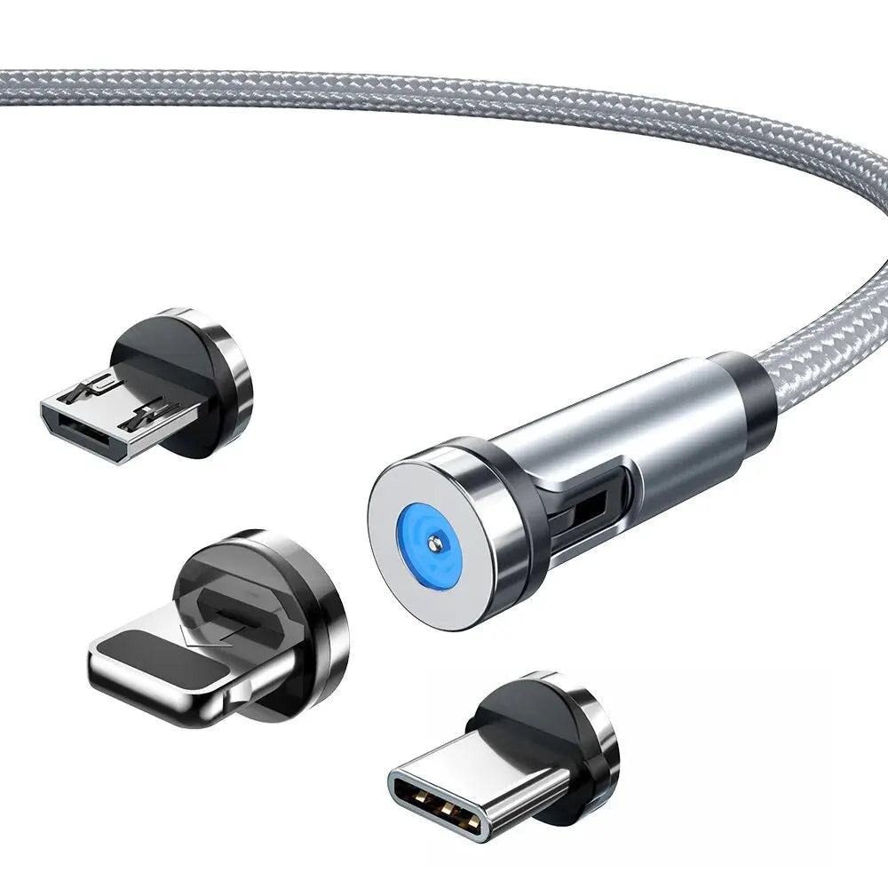 3-in-1 540° Magnetic Fast Charge Cable