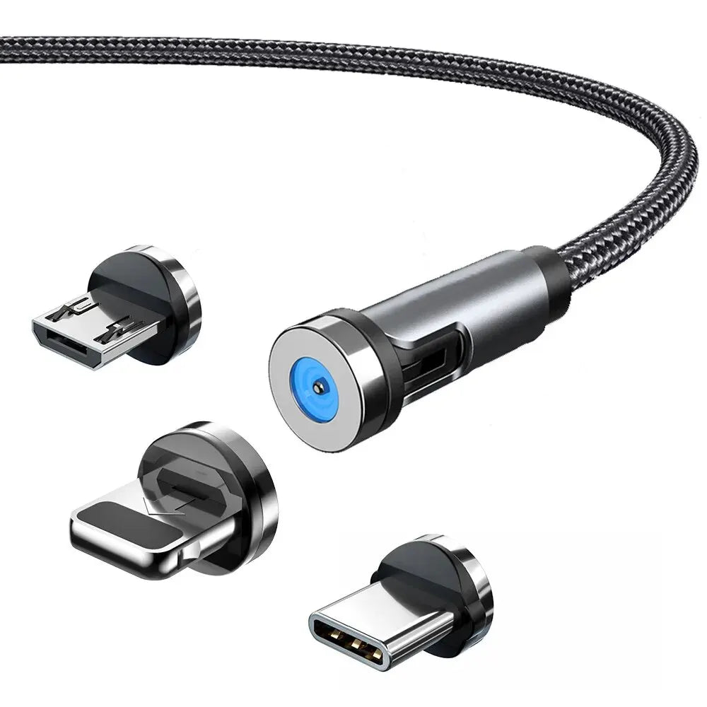 3-in-1 540° Magnetic Fast Charge Cable