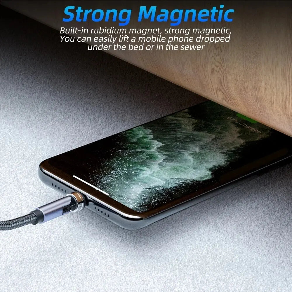 3-in-1 540° Magnetic Fast Charge Cable