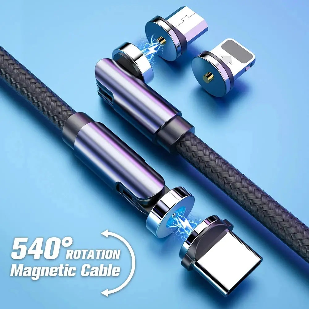 3-in-1 540° Magnetic Fast Charge Cable