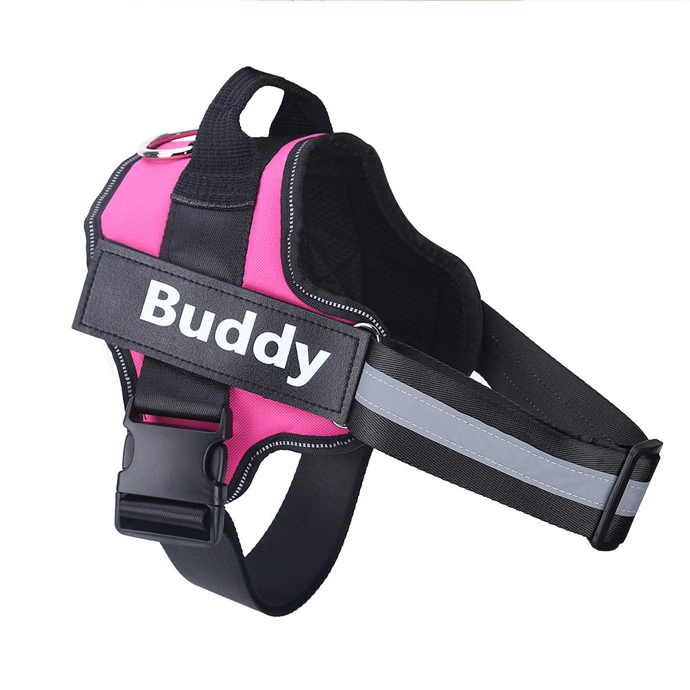Safe Night Walks with Reflective Custom Dog Harness