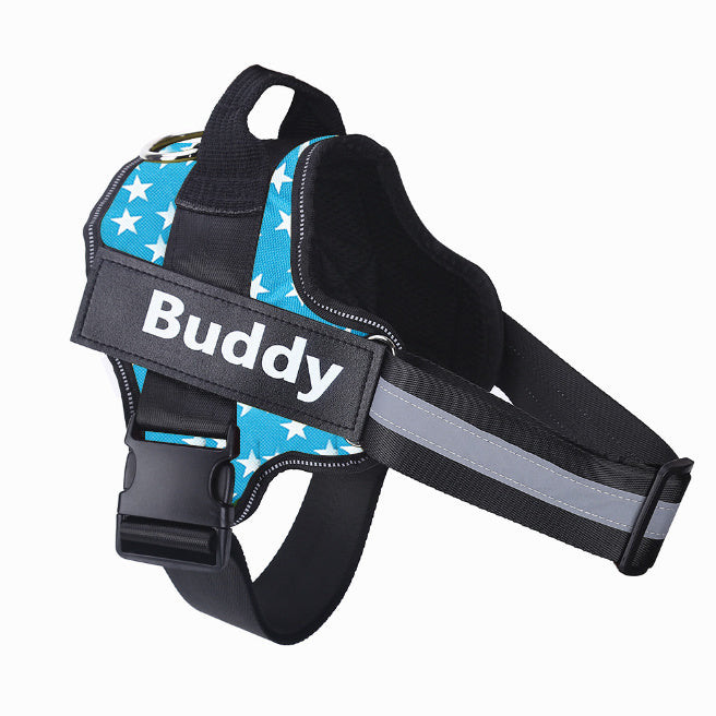 Safe Night Walks with Reflective Custom Dog Harness