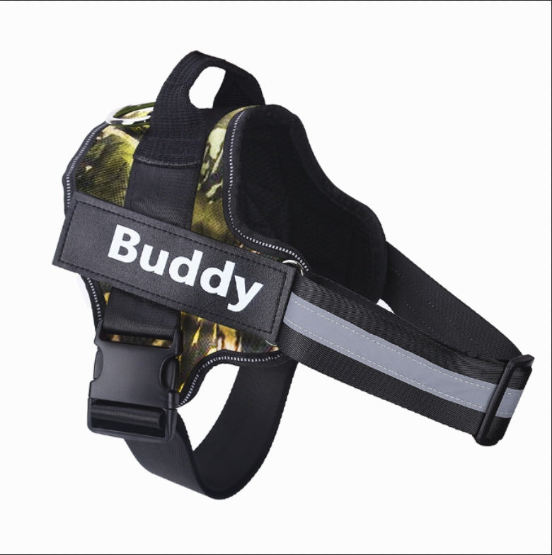 Safe Night Walks with Reflective Custom Dog Harness