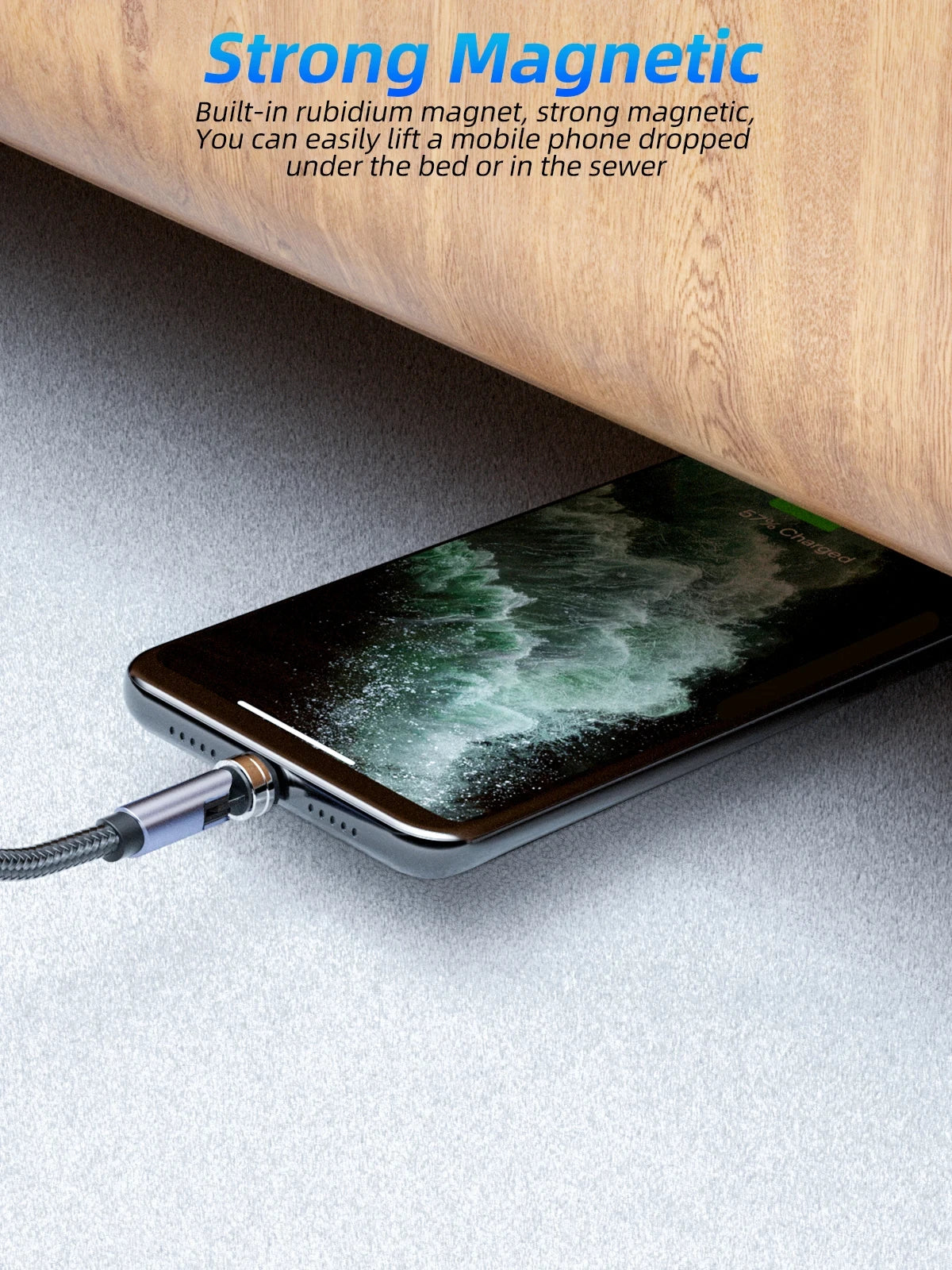 3-in-1 540° Magnetic Fast Charge Cable