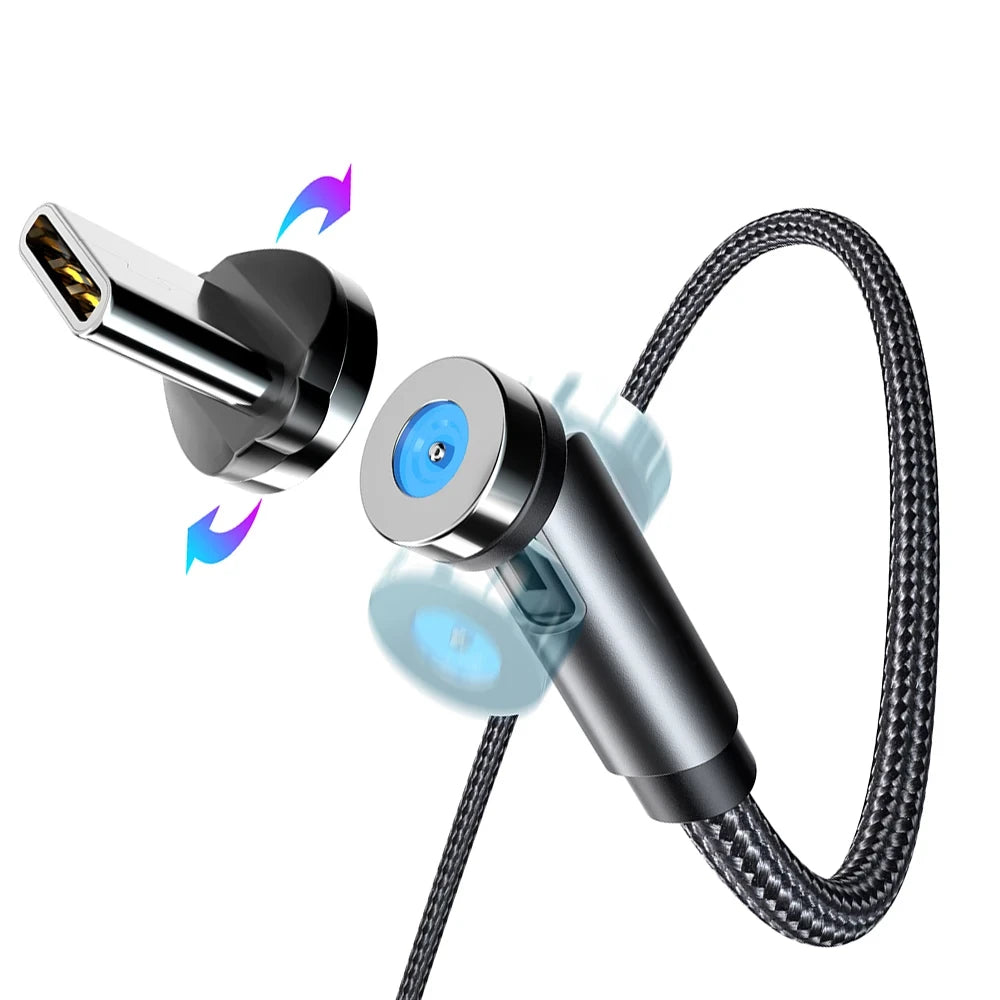 3-in-1 540° Magnetic Fast Charge Cable